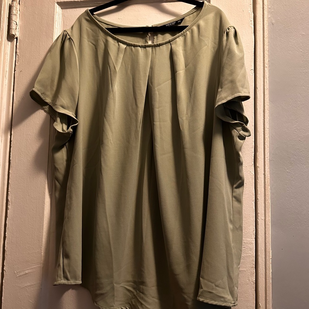Shein 2XL green blouse